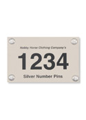 Silver Number Pins