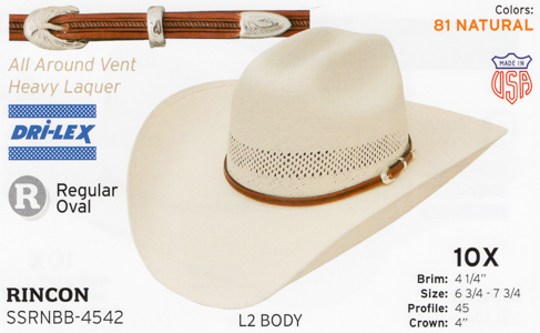 longshot 10x vented straw cowboy hat