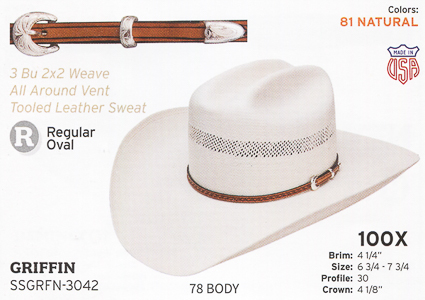 el noble 500x straw cowboy hat